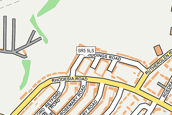 SR5 5LS map - OS OpenMap – Local (Ordnance Survey)
