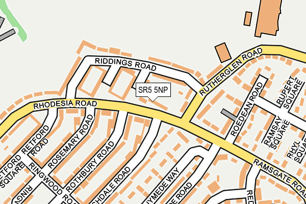 SR5 5NP map - OS OpenMap – Local (Ordnance Survey)