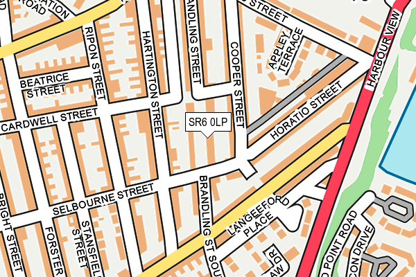 SR6 0LP map - OS OpenMap – Local (Ordnance Survey)