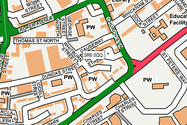 SR6 0QQ map - OS OpenMap – Local (Ordnance Survey)