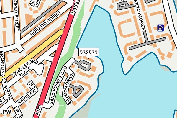 SR6 0RN map - OS OpenMap – Local (Ordnance Survey)