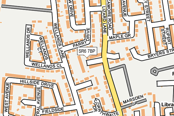 SR6 7BP map - OS OpenMap – Local (Ordnance Survey)