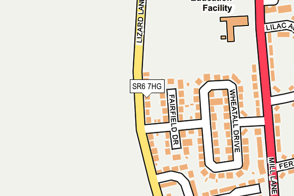 SR6 7HG map - OS OpenMap – Local (Ordnance Survey)