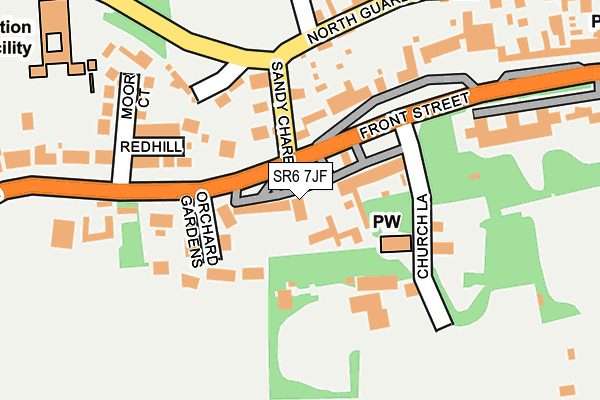 SR6 7JF map - OS OpenMap – Local (Ordnance Survey)