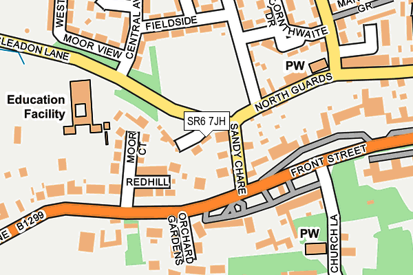 SR6 7JH map - OS OpenMap – Local (Ordnance Survey)