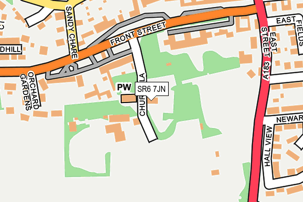 SR6 7JN map - OS OpenMap – Local (Ordnance Survey)