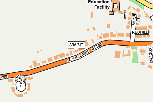 SR6 7JT map - OS OpenMap – Local (Ordnance Survey)