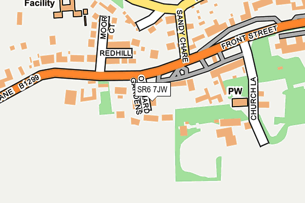 SR6 7JW map - OS OpenMap – Local (Ordnance Survey)