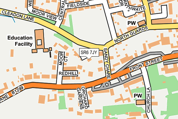SR6 7JY map - OS OpenMap – Local (Ordnance Survey)