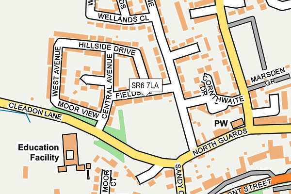SR6 7LA map - OS OpenMap – Local (Ordnance Survey)