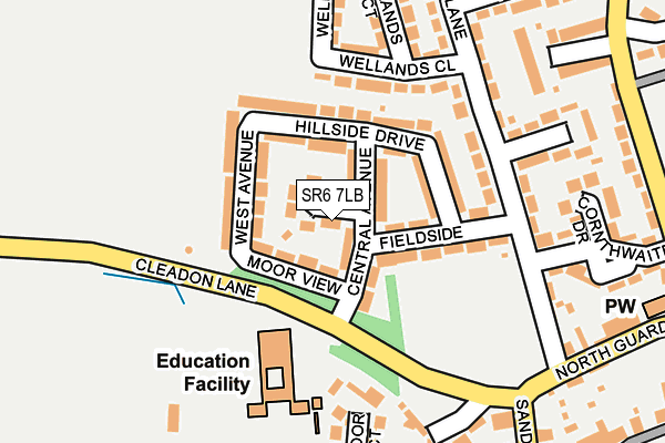 SR6 7LB map - OS OpenMap – Local (Ordnance Survey)