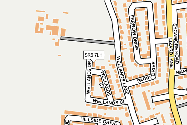 SR6 7LH map - OS OpenMap – Local (Ordnance Survey)