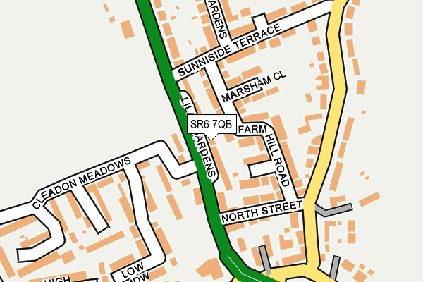 SR6 7QB map - OS OpenMap – Local (Ordnance Survey)