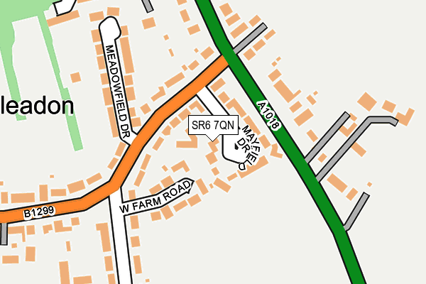 SR6 7QN map - OS OpenMap – Local (Ordnance Survey)