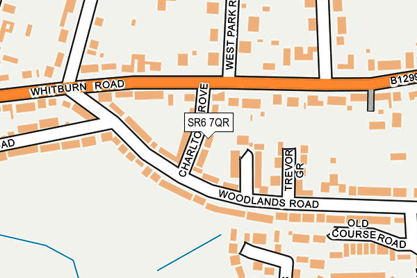 SR6 7QR map - OS OpenMap – Local (Ordnance Survey)