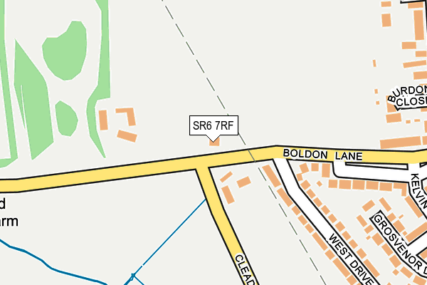 SR6 7RF map - OS OpenMap – Local (Ordnance Survey)