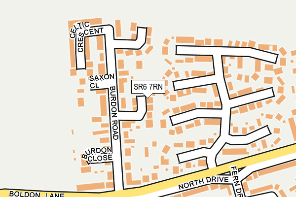 SR6 7RN map - OS OpenMap – Local (Ordnance Survey)