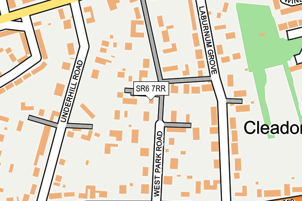 SR6 7RR map - OS OpenMap – Local (Ordnance Survey)