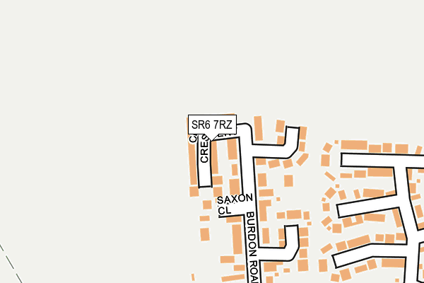 SR6 7RZ map - OS OpenMap – Local (Ordnance Survey)