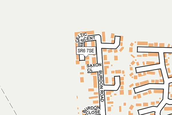 SR6 7SE map - OS OpenMap – Local (Ordnance Survey)