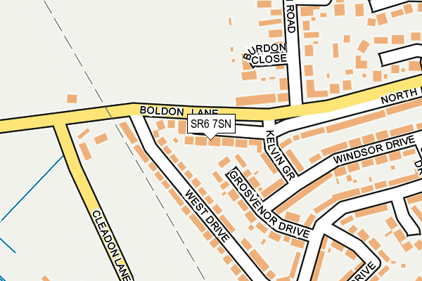 SR6 7SN map - OS OpenMap – Local (Ordnance Survey)