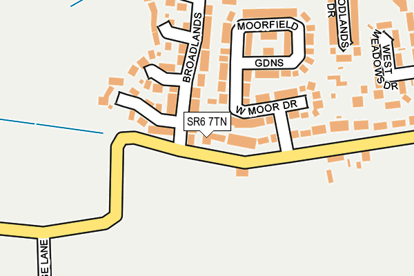 SR6 7TN map - OS OpenMap – Local (Ordnance Survey)