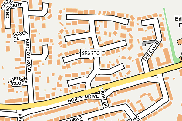 SR6 7TQ map - OS OpenMap – Local (Ordnance Survey)