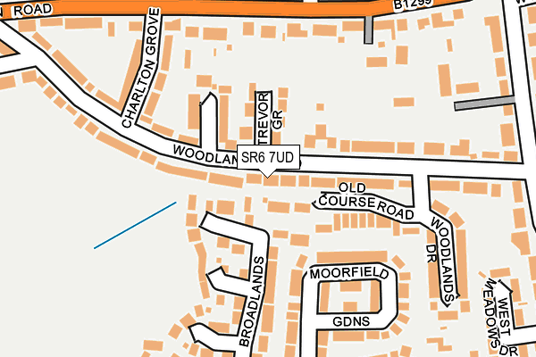 SR6 7UD map - OS OpenMap – Local (Ordnance Survey)