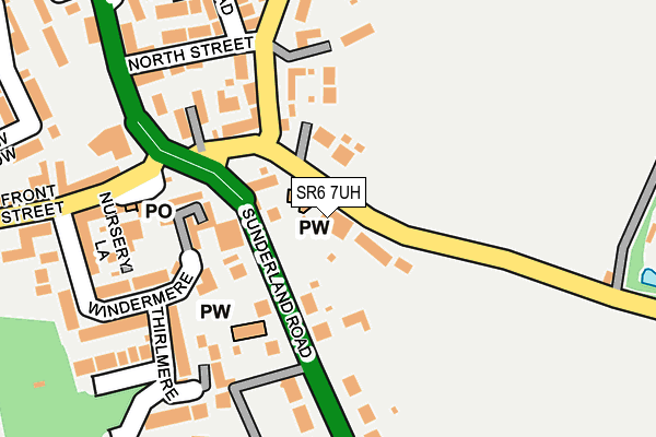 SR6 7UH map - OS OpenMap – Local (Ordnance Survey)