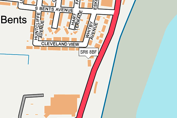 SR6 8BF map - OS OpenMap – Local (Ordnance Survey)