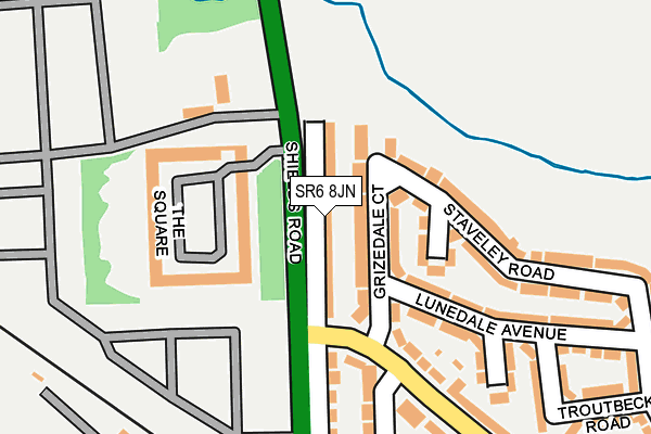 SR6 8JN map - OS OpenMap – Local (Ordnance Survey)