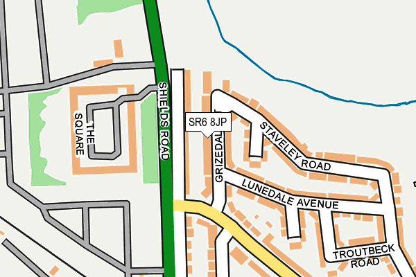 SR6 8JP map - OS OpenMap – Local (Ordnance Survey)