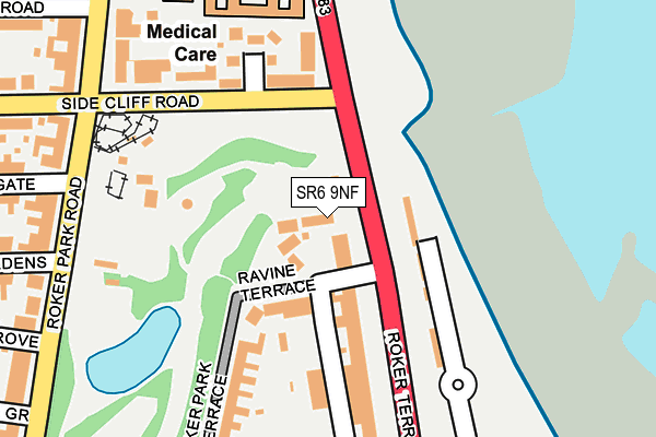SR6 9NF map - OS OpenMap – Local (Ordnance Survey)