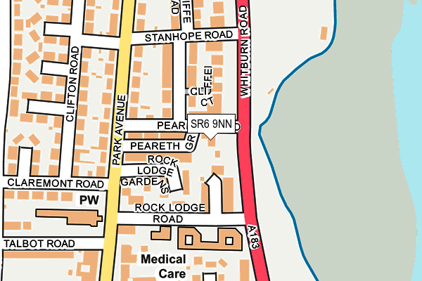 SR6 9NN map - OS OpenMap – Local (Ordnance Survey)