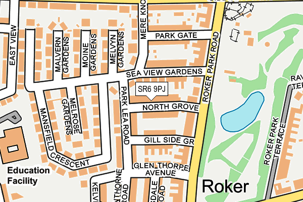 SR6 9PJ map - OS OpenMap – Local (Ordnance Survey)