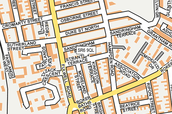 SR6 9QL map - OS OpenMap – Local (Ordnance Survey)