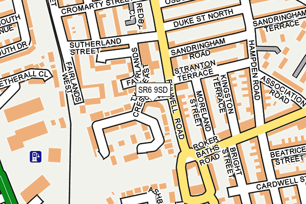 SR6 9SD map - OS OpenMap – Local (Ordnance Survey)