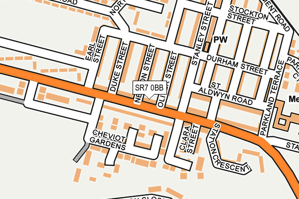 SR7 0BB map - OS OpenMap – Local (Ordnance Survey)