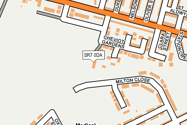 SR7 0DA map - OS OpenMap – Local (Ordnance Survey)