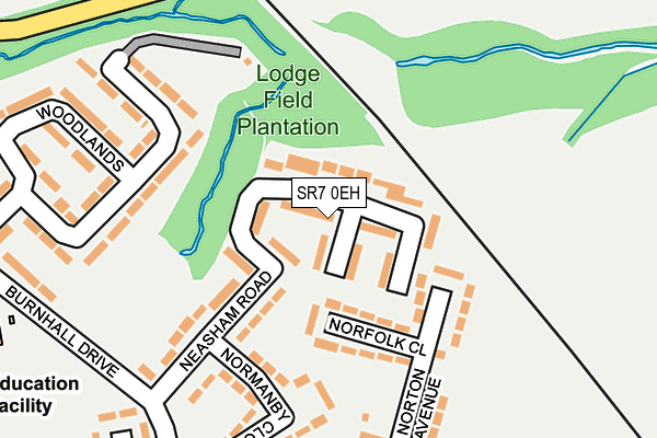SR7 0EH map - OS OpenMap – Local (Ordnance Survey)
