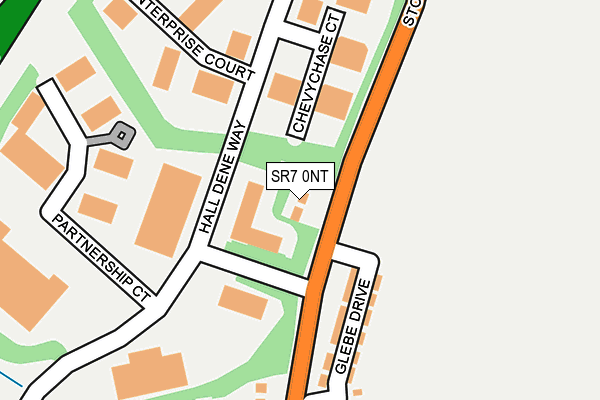 SR7 0NT map - OS OpenMap – Local (Ordnance Survey)