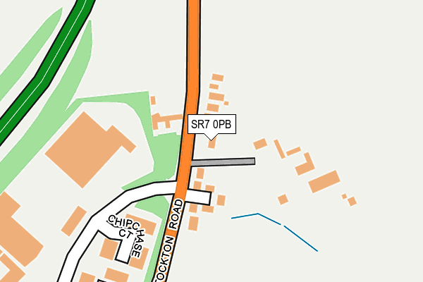 SR7 0PB map - OS OpenMap – Local (Ordnance Survey)