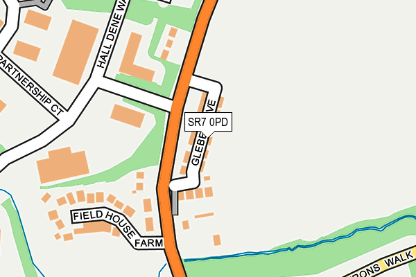 SR7 0PD map - OS OpenMap – Local (Ordnance Survey)