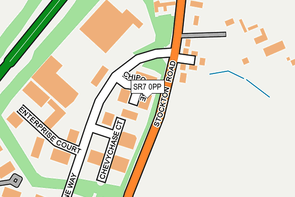 SR7 0PP map - OS OpenMap – Local (Ordnance Survey)