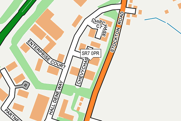 SR7 0PR map - OS OpenMap – Local (Ordnance Survey)