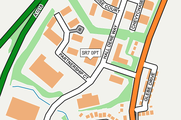 SR7 0PT map - OS OpenMap – Local (Ordnance Survey)