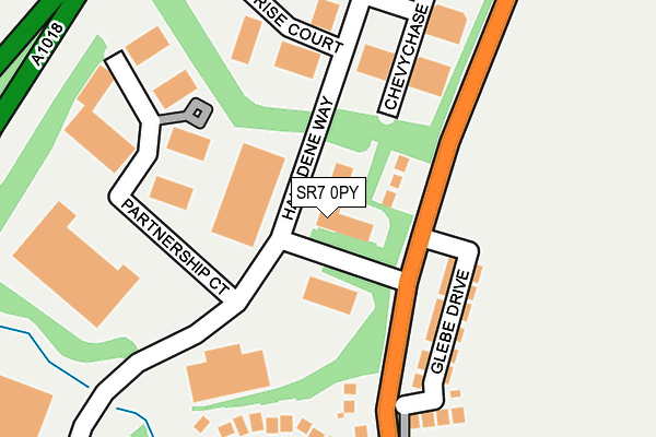 SR7 0PY map - OS OpenMap – Local (Ordnance Survey)