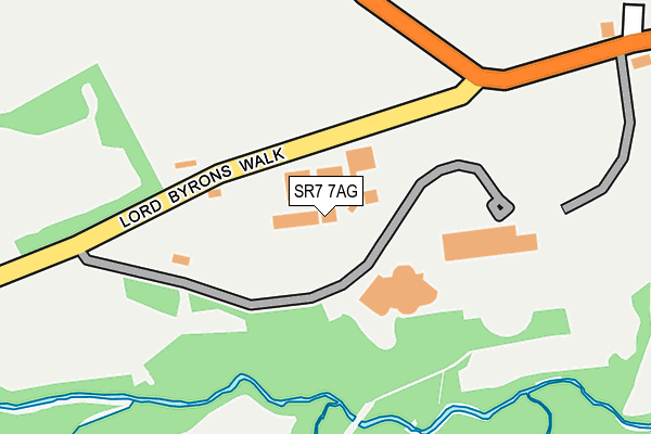 SR7 7AG map - OS OpenMap – Local (Ordnance Survey)