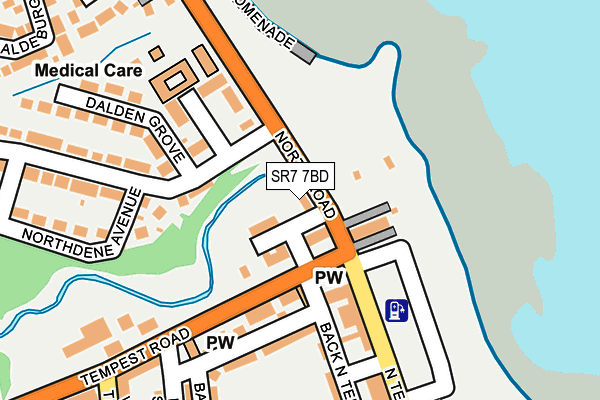 SR7 7BD map - OS OpenMap – Local (Ordnance Survey)