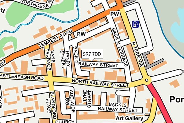 SR7 7DD map - OS OpenMap – Local (Ordnance Survey)